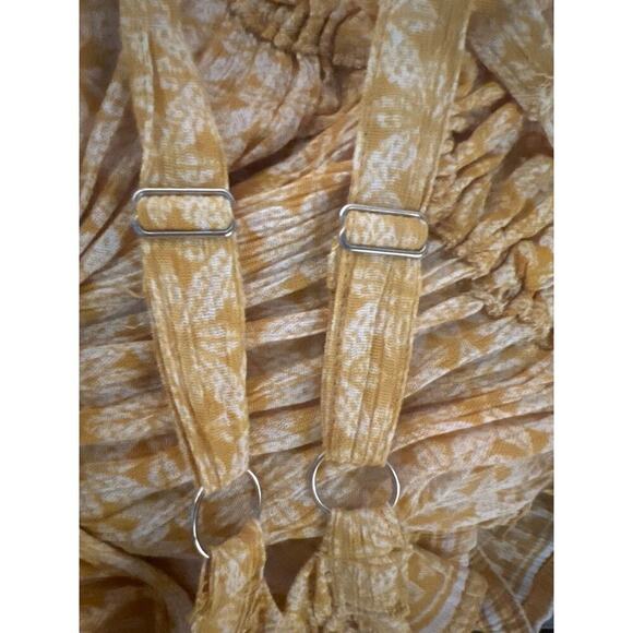 Millennium women’s 3X drop waist Daisy tie-dye drawstring ruffle neckline midi - Picture 7 of 9